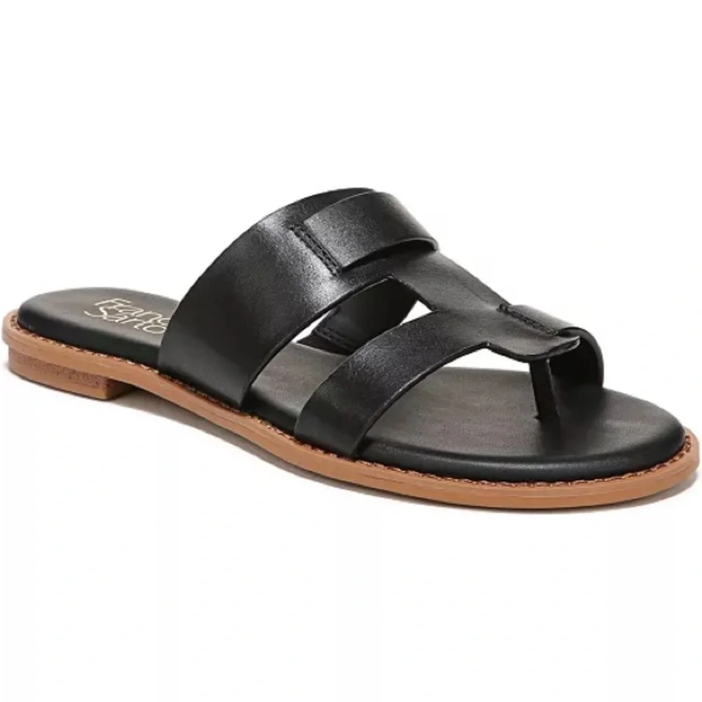Franco Sarto Gretta Leather Slide black 9.5
